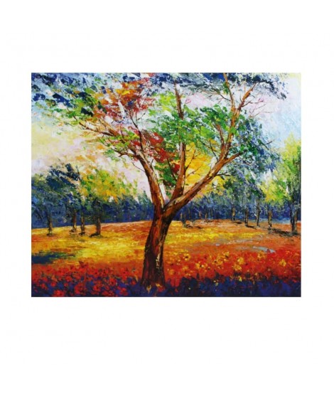 Quadro dipinto a mano albero