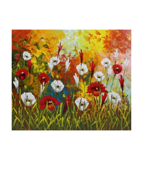 Quadro fiori dipinto a mano