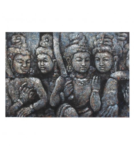 quadro etnico dipinto a mano