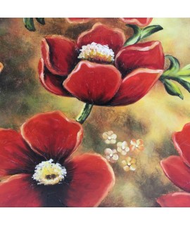 Quadro dipinto a mano papaveri