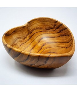Ciotola a cuore in legno di teak