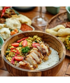 Ciotola in teak naturale