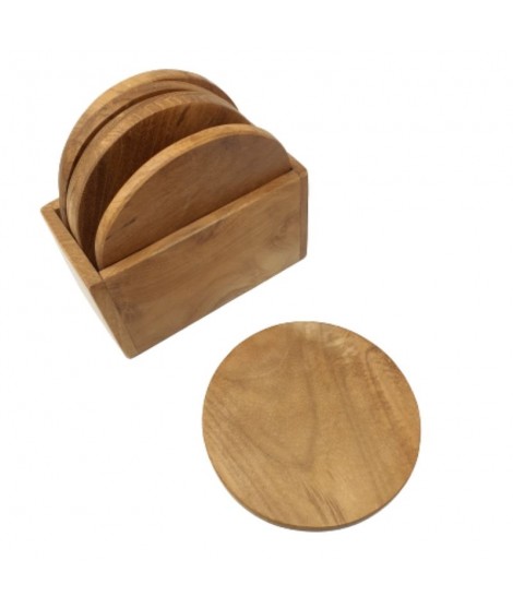 Sottobicchieri in legno di teak