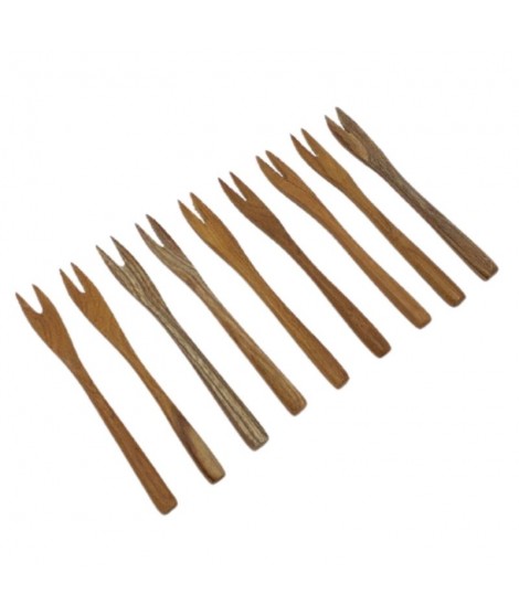 Forchettine per aperitivo in teak