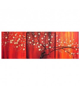 Quadro dipinto a mano set da tre