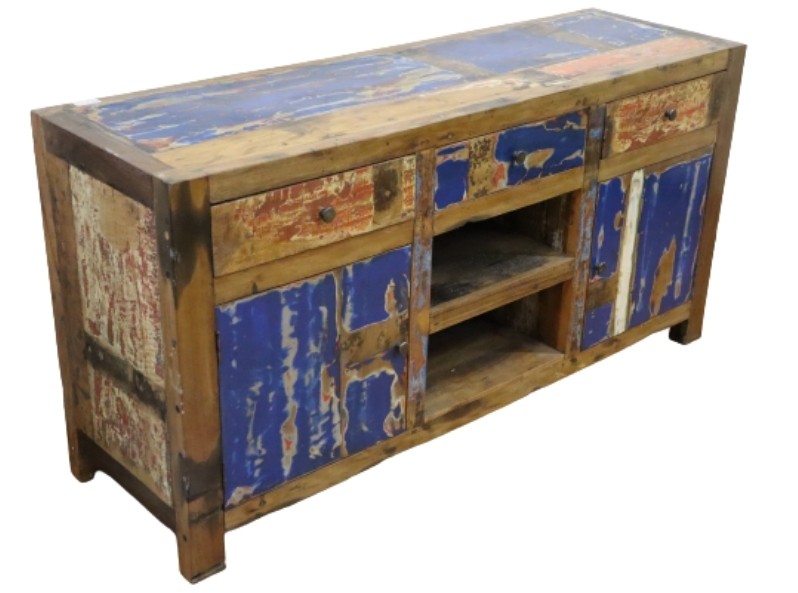 Credenza in legno di barca