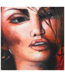 Quadro dipinto a mano donna