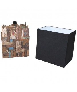 Lampada in legno di barca indonesiano