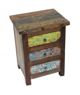 Mobiletto a tre cassetti etnico