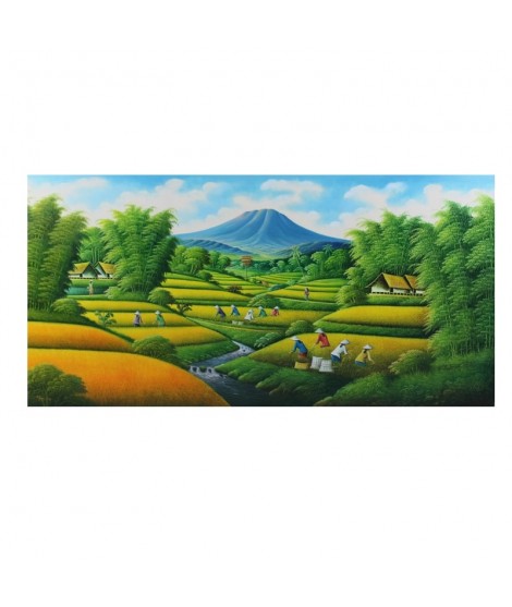 Quadro dipinto a mano Risaia