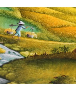 Quadro esotico dipinto a mano